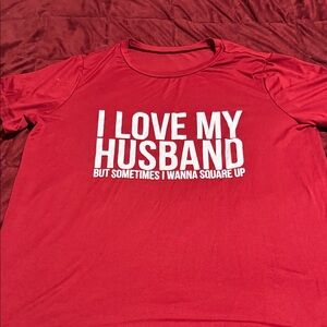 SHEIN Red Graphic Tee - Fun Statement